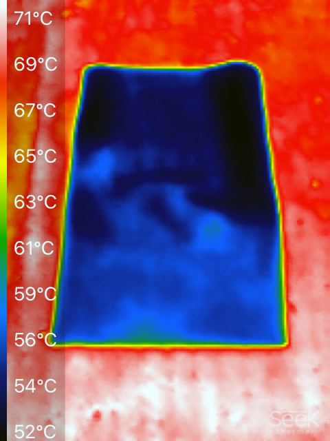 Laying point surface temperature