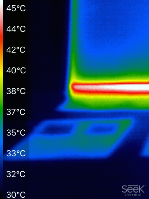 Laying point surface temperature